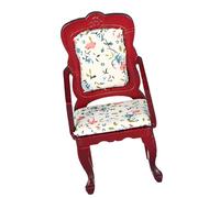 ULIJTH Chair Red Wood Antique High Back Design Furniture Red High Back Chair