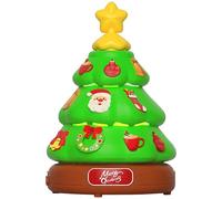 ULIJTH Christmas Tree Shape Bubble Electric Baby Toy Home Beach Garden Outdoor Blowing Toy Parent-child Communication Kids Maker Girls