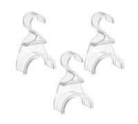 ULIJTH Clear Acrylic Purse Hangers Hooks 3 Pieces for Closet Storage Organizing Handbags Backpack and Preserving Bag Shape