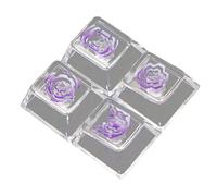 ULIJTH Clear Original Height Keyboards Keycaps Featuring Anti Fatigue Typing And Extendes Durability For Mechanical Keyboards Mechanical Keycaps