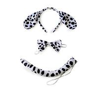 ULIJTH Cute Animals Cosplay Costume Sets Kids Adult Large Dalmatian Spotty Dog Ears Hea Hair Hoop For Girls Headband For Women Velvet Head Bands Winter Head Bands Makeup Cheap Band