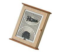 ULIJTH Engineered Wood Holder Wall Mounted Hook Portable Entryway Organizers Retro Styles Space Saving Storage Solution