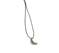 ULIJTH Fashionable Cow Horn Styles Long Black Rope Necklace Charm Pendant For Trendt Women Ladies Casual Wear Stylish Outfits