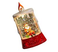 ULIJTH Festive Kids Room Night Light Snow Ball Light Shape Swirling Glitter Christmas Lamp For Holiday Decoration Snow LED Table Lamp