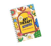 ULIJTH Guided Art Therapeutic Paper Notebook Writing Journal Emotional Wellness Workbook 210x285mm For Men Women Adult Portable Art Journal For Mental Health