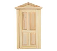 ULIJTH Hands-on Wooden Dollhouses Door Window For Creative Crafting And Miniature Model Building Easy Assemble Dollhouses Furniture Hands-on Set