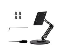ULIJTH Height Adjustable Monitor Arm Metal Desk Mount Aluminum Desktop Stand Adjustable Holder Accessories Space Saving Metal Monitor Bracket