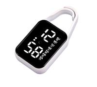 ULIJTH Led Electronic Hanging Watch Night Light Waterproof Touch Digital for Women Men Gift Keychain Pocket Watches Keychain Pocket