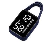 ULIJTH Led Electronic Hanging Watch Night Light Waterproof Touch Digital for Women Men Gift Keychain Pocket Watches Keychain Pocket