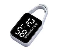ULIJTH Led Electronic Hanging Watch Night Light Waterproof Touch Digital for Women Men Gift Keychain Pocket Watches Keychain Pocket