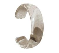 ULIJTH Modern Acrylic Bangle Bracelets Wide Geometric Everyday Wear Bangles Acrylic Texture For Daily Party Geometric Open Cuff