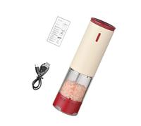 ULIJTH Modern Kitchens Electric Salt Pepper Grinder ABS Low Noise Motor Pepper Mill For Smooth Seasoning ABS Food Grinder