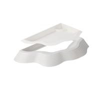 ULIJTH Multi-Functional Split Bowl With Detachable Ramps For Turtles Amphibians ABS Feeding & Drinking Dish Space Saving Reptiles Feeders