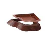 ULIJTH Multi-Functional Split Bowl With Detachable Ramps For Turtles Amphibians ABS Feeding & Drinking Dish Space Saving Reptiles Feeders