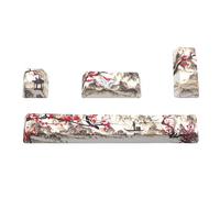 ULIJTH Oem Profile 4 Keys Keycaps Set Esc Enter Space 6.25U PBT Dye-Sublimation For Mechanical Keyboard Keycap Pbt Keycaps Oem Profile Sub Subbed -sublimation