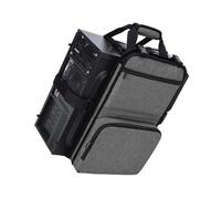 ULIJTH PC Desktop Carrying Case With Multiple Storage Pocket Bag For Keypad Cable Headphone PC Computer Tower Bag Space Saving Computer Case