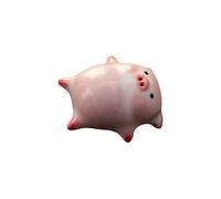 ULIJTH Pigs Ceramics Cup Hiddens Animal Inside Teacup Cartoon Pippy Figurine Teacup Holiday Birthday Coffee Milk Lover Spit Bubble Under Bottom Funny Teacups