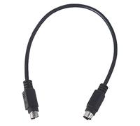 ULIJTH Round Hole 2 Charging Cable Male To Power Cord Double Double-ended Extension 1FT/11.81in