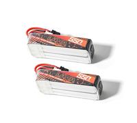 ULIJTH Set Of 2pcs Advanced 2S 3S 4S LiHV Battery 550mAh 75C Burst Power Lithium Batteries For Racing UAV Aircrafts Lightweight Racing Uav Battery