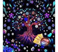 ULIJTH Square Flannelette Tarot Cloth Board Game Pad Astrological Oracles Pad Table Cover Card Mat Divinations Tablecloth Tarot Card For Reading Divinations Board Game Table Astrology