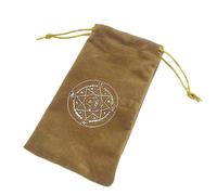 ULIJTH Tarot Divination Tarot Cards Pad Pendulum Tarot Table Cloth Board Game Jewelry Storage Tarots Flannel Bag Card Sleeves Tarot Storage Bag Drawstring Tarot Bag Jewelry Pouches