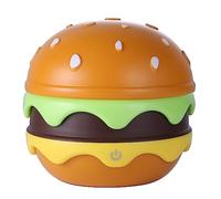 ULIKTO Small Table Lamp Hamburger Night Light Cute Rechargeable LED Desk Lamp with Dimmable Flexible Hose Touch Switch Nursery Night Light Kawaii Desk Accessories Room Decor for Boys Girls Kids Gifts