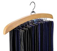 Ulimart Tie Hanger 24 Hooks Tie Racks For Men Closet, Tie Rack With Upgraded 360°Rotating,Tie Hangers For Men,Tank Top Hanger,Neck Tie organizer,Belts Scarves Accessories for Bras,Tank Tops,Camisoles…