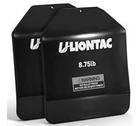 ULIONTAC Double Curved Weight Plates - Pair of 8.75lb Hexagon Tactical Vest Plates for Weight Vest, Fixed Weight Plates for Training, Home Gym Workout 12x10 inch (8.75lb, Black)