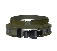 ULIONTAC Tactical Belt for Men Adjustable Molle for 2'' Military Work Belt 1000D Nylon Belt with Quick Release Metal Buckle Heavy Duty Safety Belt(L, Ranger Green)