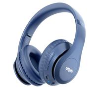 Uliptz Bluetooth Headphones, 65H Playtime Over Ear With Mic, 6EQ Sound Modes, Foldable for Travel/Office/Cellphone/PC (Blue)