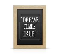 Ulisia Enterprise 7"x5", Oak Wooden effect Photo frame, Maxi Poster/Picture frames For wall mount/freestanding (Available in Black white Oak and Walnut colors)
