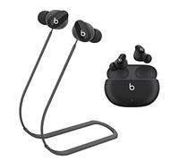 ULITIQ Compatible with Beats Studio Buds Strap, Sports Silicone Beats Earbuds Lanyard, Anti Lost Studio Buds Straps Accessories, Anti-Lost Neck Rope Cord Soft, Running Holder Connector, (Black)
