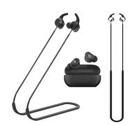 ULITIQ Strap Compatible with Beats Solo Buds, Sports Strap for Solo Earbuds Lanyard Silicone, Anti Lost Straps Accessories, Anti-Lost Neck Rope Cord Soft, Running Holder Connector, (Black)