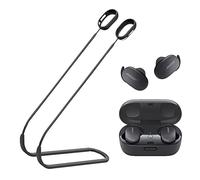 ULITIQ Strap Compatible with Bose QuietComfort Earbuds only, Sports Silicone Earbuds Lanyard, Anti Lost Straps Accessories, Neck Rope Cord Soft, Holder Connector, (Black)