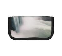 ULKMFFCF American Falls Printed Canvas Pencil Case - Large Capacity School Office Organizer Pen Bag Cosmetic Bag