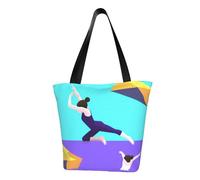 ULKMFFCF Gymnastics Game Printed Shoulder Bag for Women Handbag Tote Bag Shopping Bags