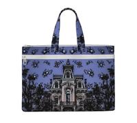 ULKMFFCF Haunted Mansion Printed Canvas Document Bag Zipper File Tote Bag Handbag Briefcase with Handle for School Office Travel