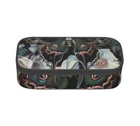 ULKMFFCF Moth That Looks Like A Peacock Printed Pencil Case with Compartments - Large Capacity Pen Case Bag Pouch Holder Makeup Bag for School, Office, Travel