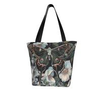 ULKMFFCF moth that looks like a peacock Printed Shoulder Bag for Women Handbag Tote Bag Shopping Bags