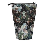 ULKMFFCF Moth That Looks Like A Peacock Printed Standing Telescopic Pencil Case - Cute School Pencil Pouch, Makeup Bag, Cosmetic Bag, Pen Holder