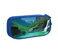 ULKMFFCF Natural Wonders Printed Pencil Case Pen Bag,Blue - Cute Students Stationery Pouch Pencil Box with Zipper for School Office Travel and Makeup