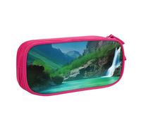 ULKMFFCF Natural Wonders Printed Pencil Case Pen Bag,Pink - Cute Students Stationery Pouch Pencil Box with Zipper for School Office Travel and Makeup