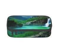 ULKMFFCF Natural Wonders Printed Pencil Case with Compartments - Large Capacity Pen Case Bag Pouch Holder Makeup Bag for School, Office, Travel