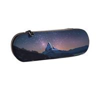 ULKMFFCF Night View Printed Hard Shell Pencil Case Pen Bag - PU Leather Students Stationery Pouch Pencil Box for School Office Travel and Makeup