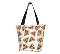 ULKMFFCF Pizza Pattern Printed Shoulder Bag for Women Handbag Tote Bag Shopping Bags