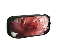 ULKMFFCF Rose Flower Printed Pencil Case Pen Bag,Black - Cute Students Stationery Pouch Pencil Box with Zipper for School Office Travel and Makeup