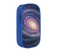 ULKMFFCF Space Spiral Cosmic Energy Printed Cute Pencil Case Pen Bag,Blue - Large Capacity Students Stationery Pouch Pencil Box for School Office Travel Makeup