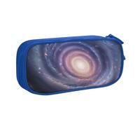 ULKMFFCF Space Spiral Cosmic Energy Printed Pencil Case Pen Bag,Blue - Cute Students Stationery Pouch Pencil Box with Zipper for School Office Travel and Makeup