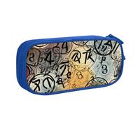 ULKMFFCF Supernatural Inspiration Printed Pencil Case Pen Bag,Blue - Cute Students Stationery Pouch Pencil Box with Zipper for School Office Travel and Makeup