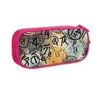 ULKMFFCF Supernatural Inspiration Printed Pencil Case Pen Bag,Pink - Cute Students Stationery Pouch Pencil Box with Zipper for School Office Travel and Makeup